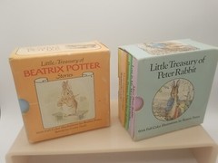 2 Vintage Box Sets “LITTLE TREASURY BEATRIX POTTER STORIES” Books & Cassettes