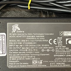 Genuine Zebra 60W 20V 3A AC/DC Printer Power Adapter FSP060-RPBA P1028888-001