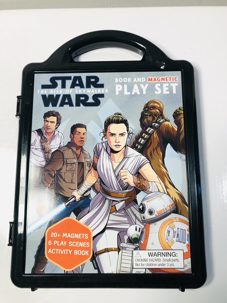 Star Wars – the Rise of Skywalker Book and Magnetic Playset Ages 3+ Pre Owned