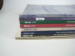 Set Of 9 Dress Journals From The Costume Society Of America 1990s 2000s
