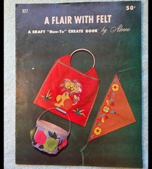 Vintage 1960s Aleene Craft Book Lot of 3 Chenille, Flair Felt, Feather Fantasies