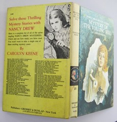 Nancy Drew Mystery of Tolling Bell Book 1978 Edition 23 Hardcover White Multi II