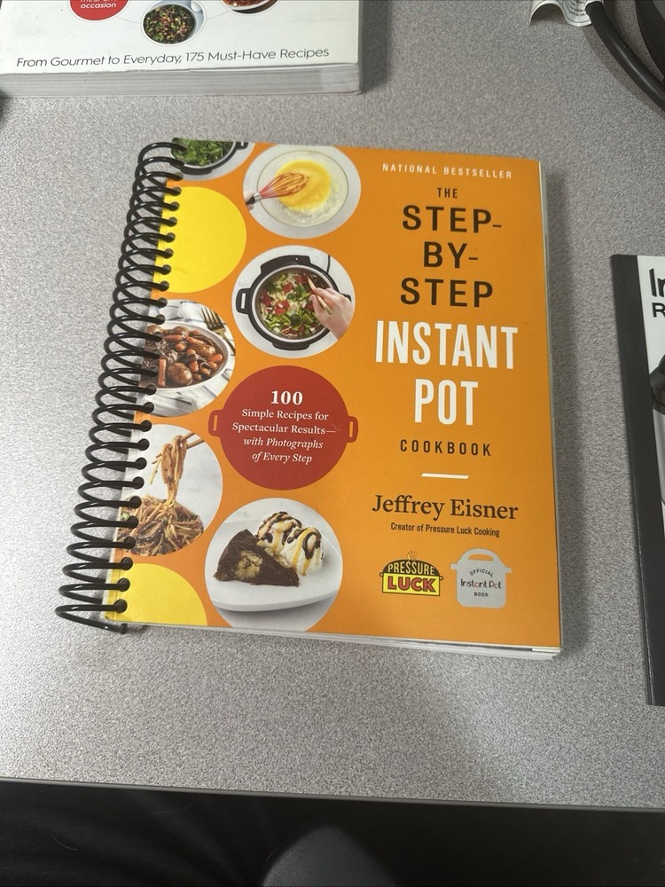 Step By Step Instant Pot Cookbook Spiral Bound Yummy Easy Recipes Very Good Cond
