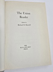The Union Reader; Richard B Harwell, Civil War