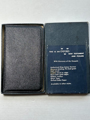 Oxford KJV New Testament Psalms Bible Pin Seal Morocco Leather Onyx 0149x soft