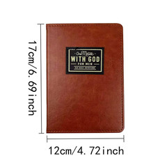 One Minute with God for Men – 365 Devotions (Brown Faux Leather) Fast ship