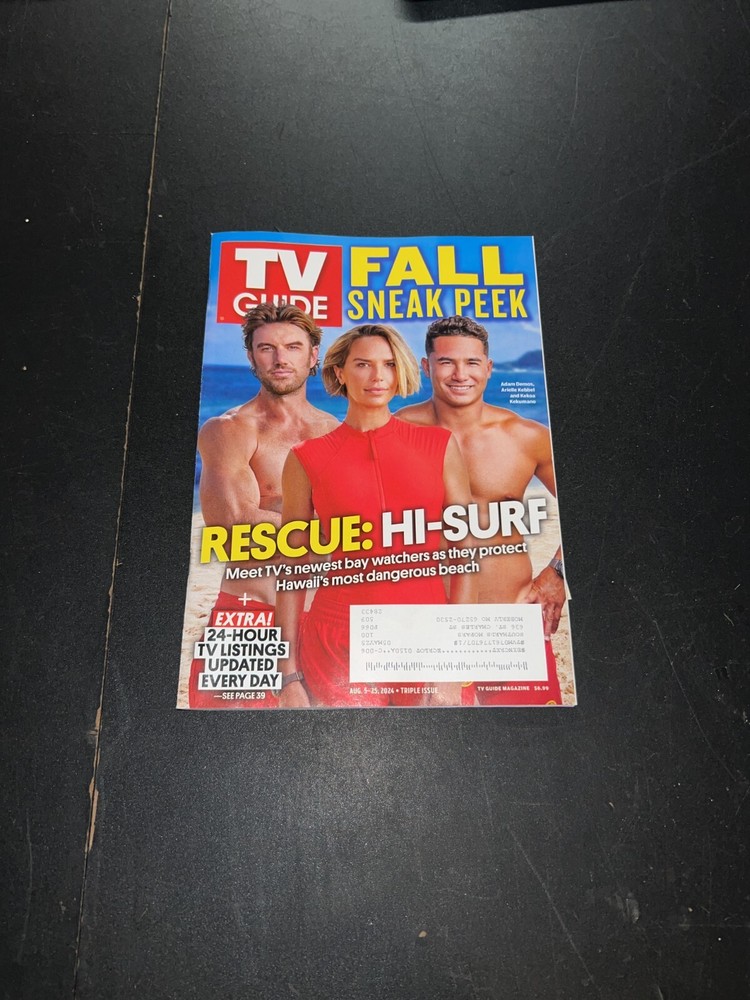 TV Guide Magazine August 5 2024 Rescue : Hi-Surf Cover