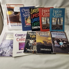 Vtg Christian Workbooks Theology Bible Study Spiritual Growth PB Lot of 10