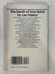 The Death of Ivan Ilyich (Bantam Classics) by Leo Tolstoy Mass Market Paperback
