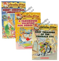 Lot 3 Childrens Books Geronimo Stilton Fabumous Vacation Christmas Lost Treasure