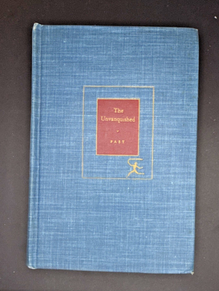 The Unvanquished by Howard Fast, Modern Library First Edition 1945 Hardcover