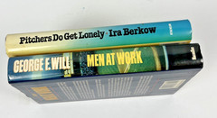 George F. Will Men At Work & Ira Berkow Pitchers Do Get Lonely HC DJ Lot of 2