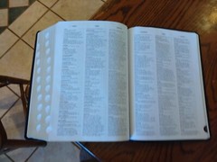 KJV Ryrie Study Bible Black Genuine Leather Red Letter Thumb-Indexed