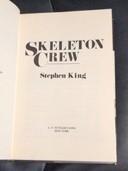 Stephen King Skeleton Crew Putnam Hardcover Very Good- / Near Fine
