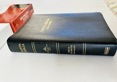 SANTA BIBLIA BILINGUE BIBLE RVR 1960 KJV SEALED BLACK LEATHER New Open/box