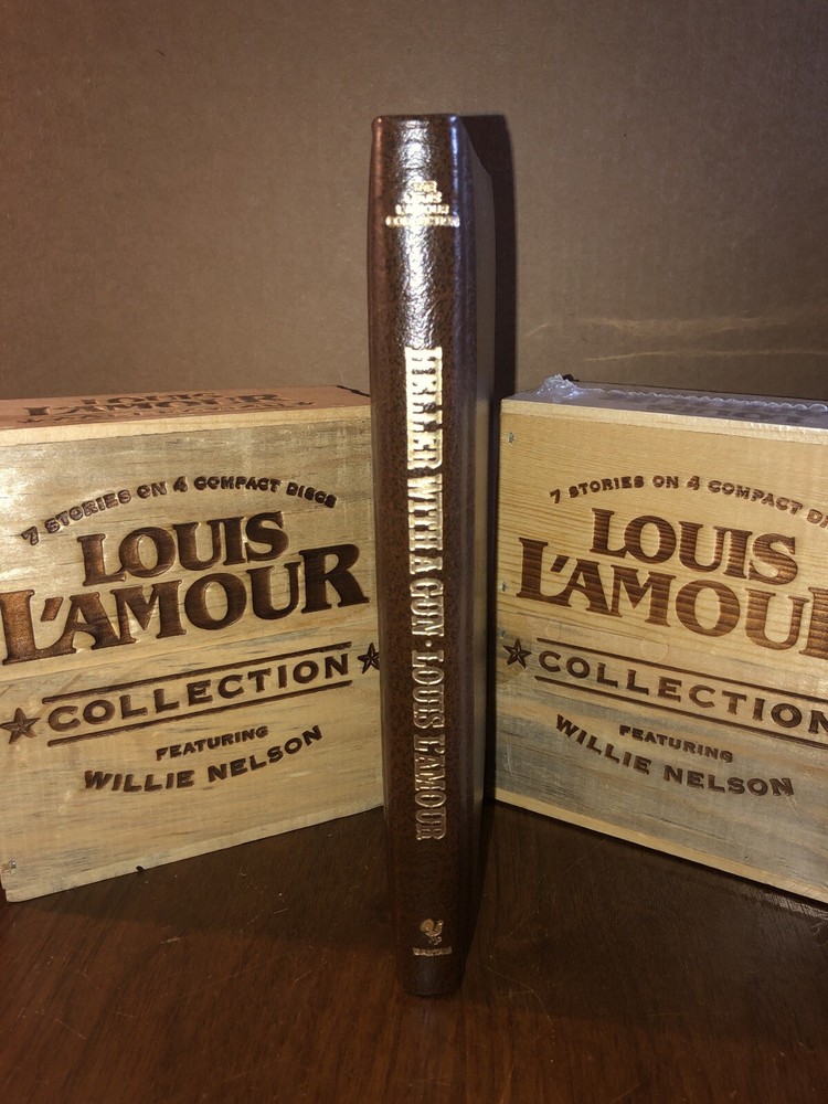 HELLER WITH A GUN Louis L’Amour Collection GENUINE LEATHER Gold Gilt Page Edges