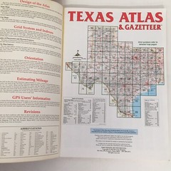 Texas Atlas & Gazetteer DeLorme 1995 – 168 Pages – First Edition Second Printing