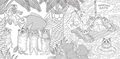 Fairytale Traveling Animals Cat and Friends Coloring Book Japanese New