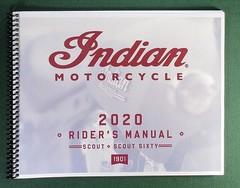 2020 Indian Scout Rider’s Manual with Protective Covers