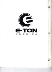Eton America Scooter Service Manual Beamer 50 PN-2 1 Original MN1360