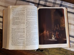 BIG Bible Authorized King James Version Rembrandt Edition Illustrated HC 1977