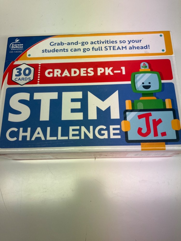 STEM CHALLENGE JR LEARNING CARDS Grades PK-1 Educational
