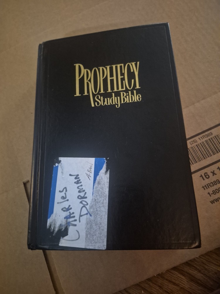 VTG Prophecy Study Bible NKJV Hardcover 1997, John Hagee, Nelson 1462,Black