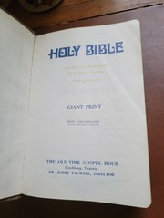 Holy Bible Faith Partners Edition KJV GIANT PRINT Old Time Gospel Red Letter ’76