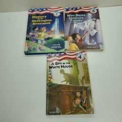 CAPITAL MYSTERIES Ron Roy Chapter Books Series Lot of 8 Bundle Kids