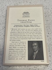 SEALED Thomas Paine Collected Writings Common Sense Library of America HC Vol 76