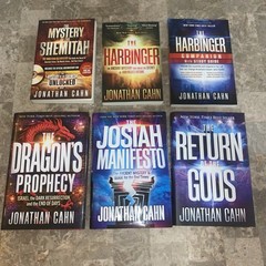 Jonathan Cahn 6 Book Lot Set The Harbinger DVD Return of Gods Dragon’s Prophecy+
