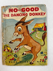 5 Rand McNally Book Lot – dated 1944-1975- Donkey, Bear, Engie, Mixer & King