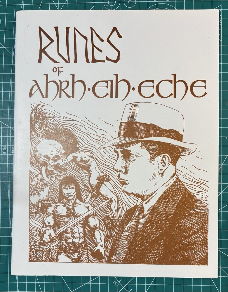 Runes of Ahrh Eih Eche Fanzine Jonathan Bacon-Signed 1976 Robert E. Howard VF