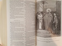 THE HOLY BIBLE King James Version KJV Deluxe Illustrated Bounded Leather