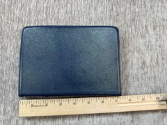 Vintage Holy Bible KJV Oxford Blue Morocco Leather Concordance Pocket Size Silk