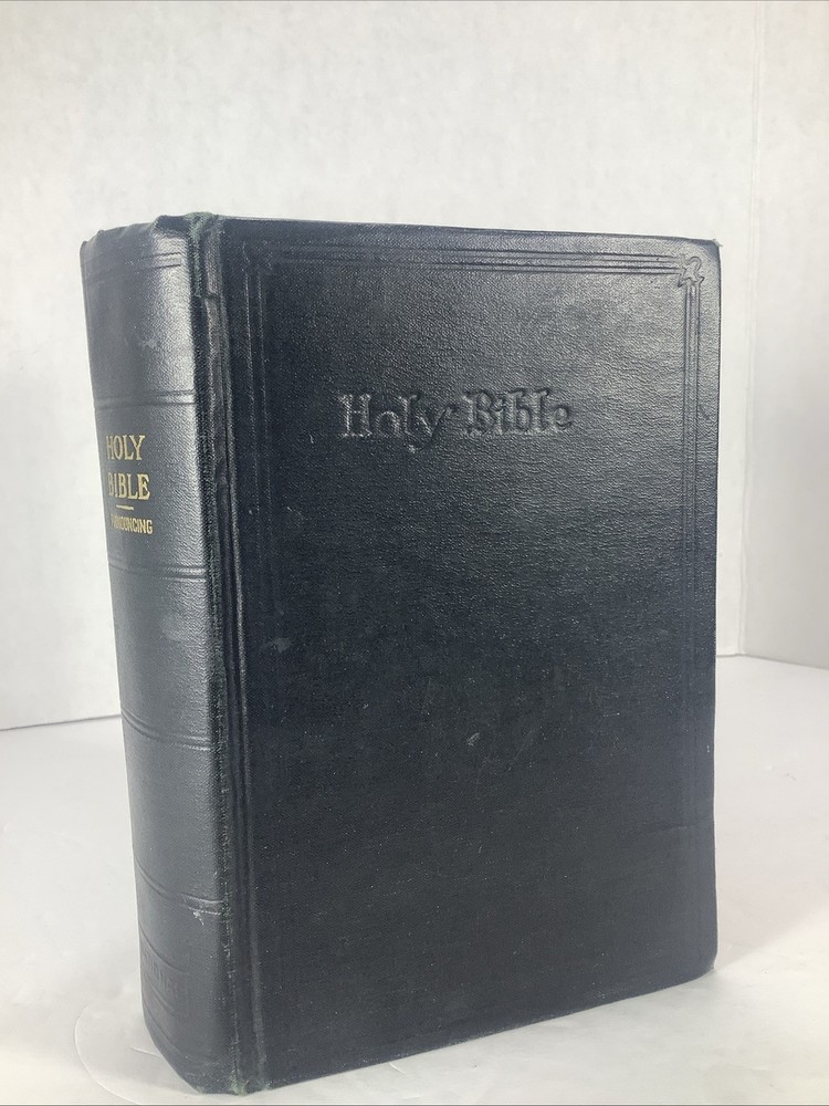 Vintage~NBP~Holy Bible King James Version Self-Pronouncing~Hardcover