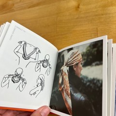 Hermes Book Carre Scarf Guide Orange Illustrated 1998 1st Edition Mini Hardcover