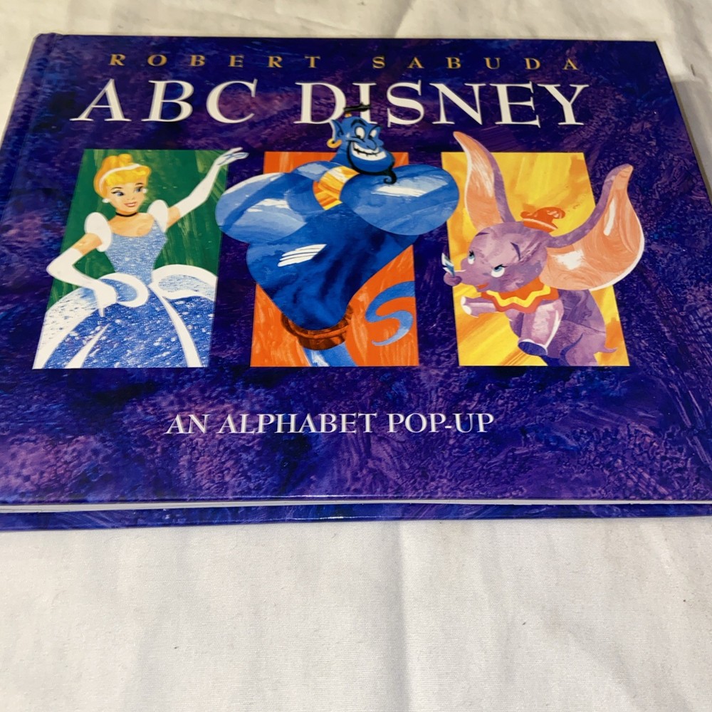 Disney ABC Pop Up Alphabet Book Robert Sabuda Hardcover Vintage 1998