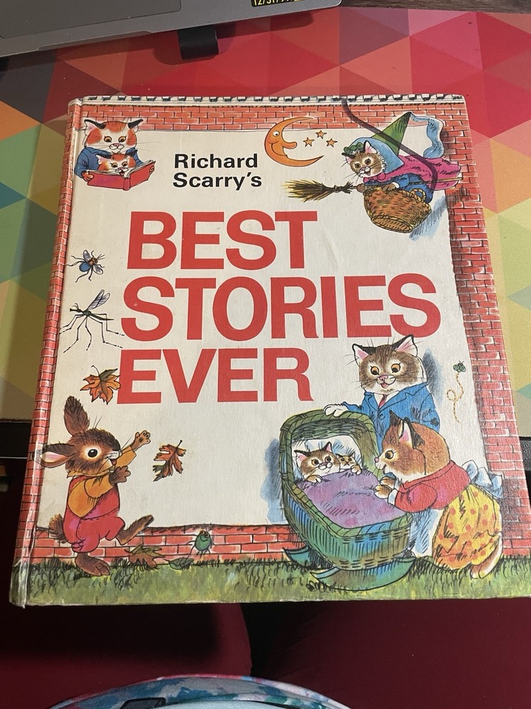Richard Scarry BEST STORIES EVER 1971 Vintage Hardcover Book