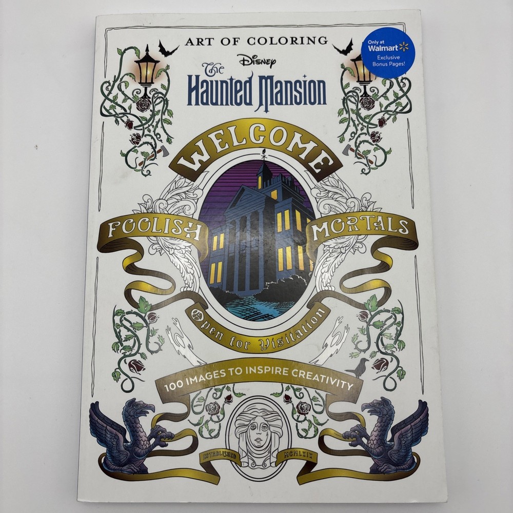 Disney Art of Coloring: The Haunted Mansion Walmart Edition New Coloring Book