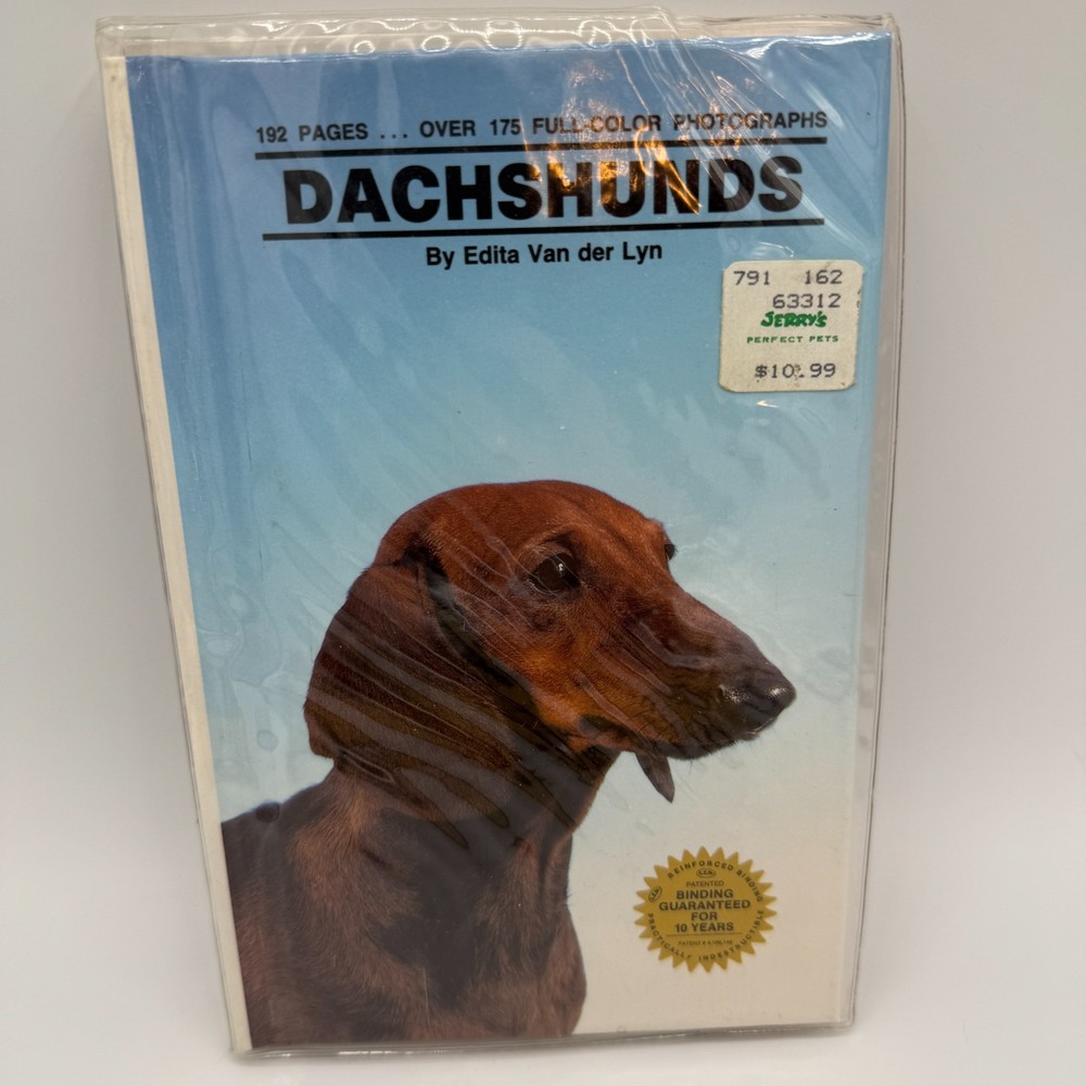 Dachshunds By Edita Van Der Lyn Hardcover 192 Pages 175 Photos TFH 1986