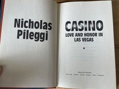 Casino: Love And Honor In Las Vegas by Nicholas Pileggi Hardcover No Dustjacket