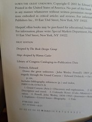 Down the Great Unknown by Dolnick, 1st/1st No DJ Free Shipping