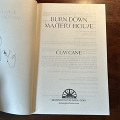 Burn Down Master’s House by Clay Cane – Feb. 2026, ARC Copy SIGNED BY AUTHOR