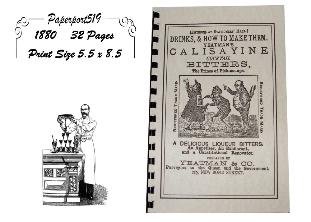 Drinks And How To Make Them „1880” 32 Pages
