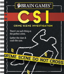 CSI Puzzle Book Crime Scene Logic Crosswords Cryptograms Spiral Bound
