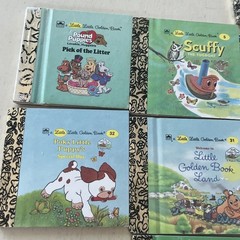 Lot Of 14 – Vintage Mini Little Little Golden Book Miniatures Christmas- Disney