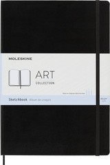 Art Sketchbook, Hard Cover, A4 (8.25″ x 11.75″) Plain/Blank, Black, 96 Pages