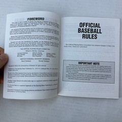 Official Baseball Rules 1996 Edition The Sporting News SC Vintage MLB Official