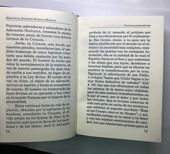 Ritual Oficial De La Adoracion Nocturna Mexicana Spanish Book Prayers Adoration